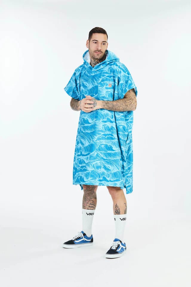 After Essentials Poncho Ocean Blue After Essentials