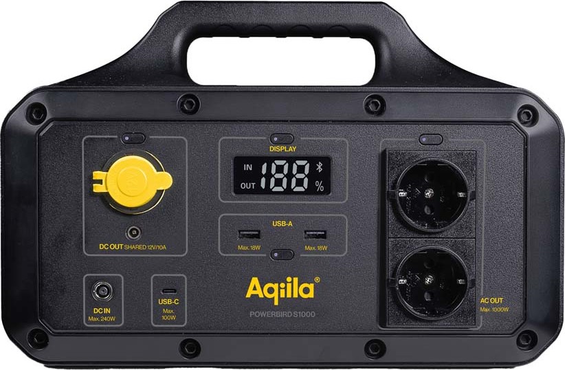 Aqiila Powerbird S1000 Black Laddare OneSize