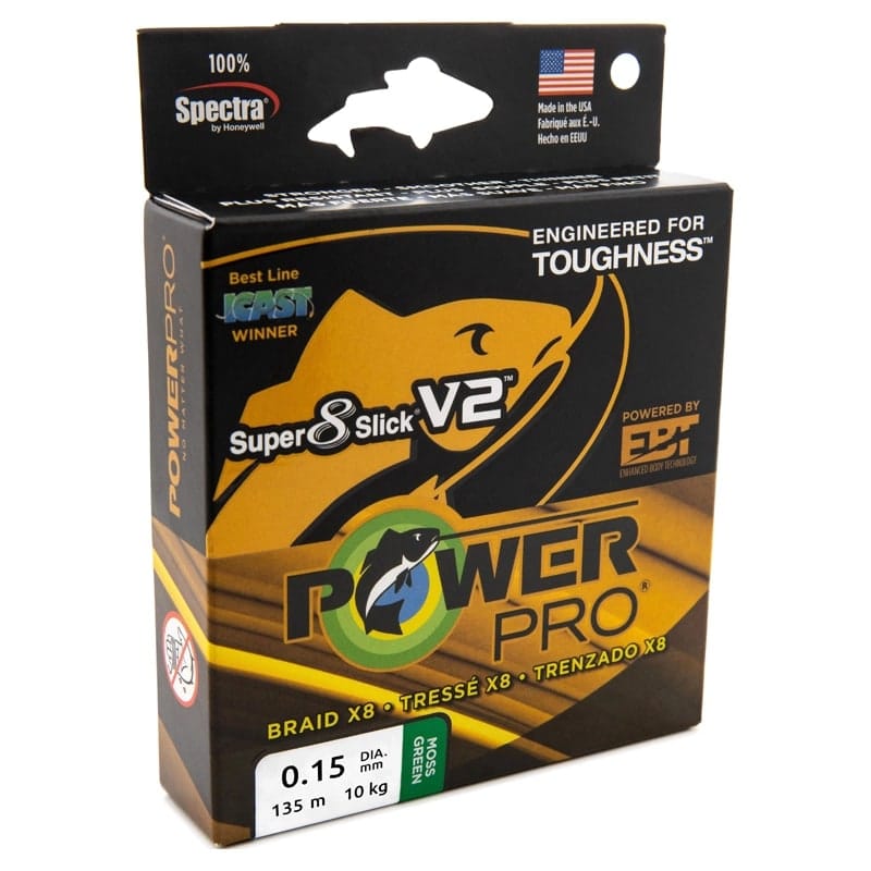 Power Pro Line PowerPro Sup 8 Slick V2 MossGreen