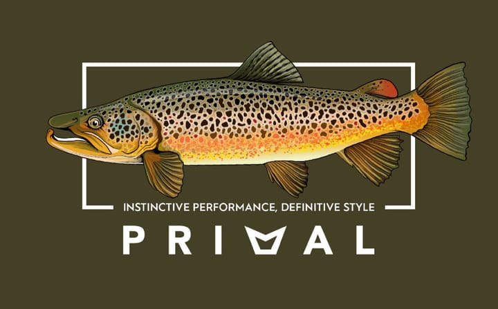 Primal Rod Co Artist Tee Brown Trout Olive Primal Rod Co Primal Rod Co Artist Tee Brown Trout Olive Primal Rod Co