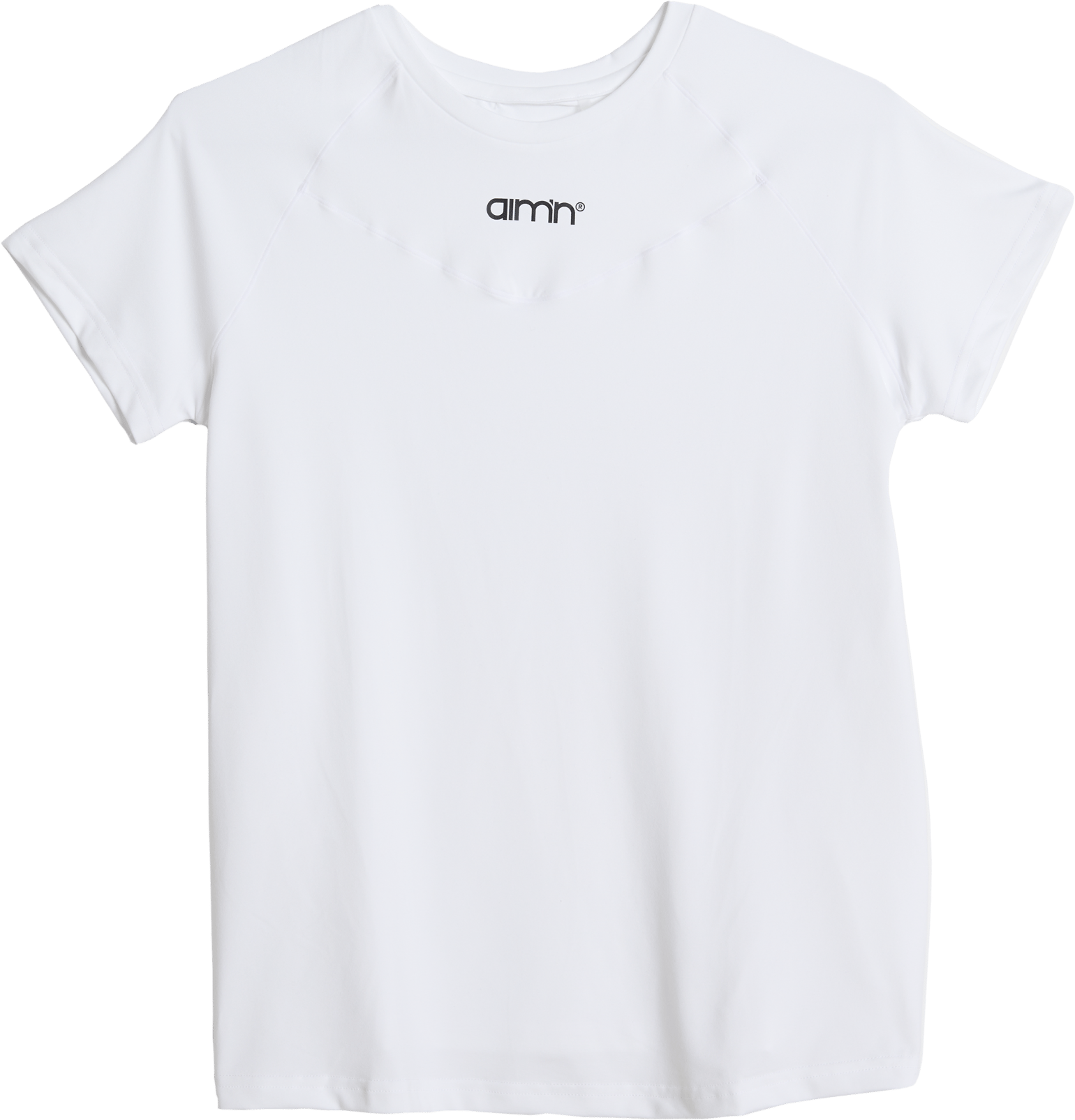 Aim'n Women's Soft Basic Short Sleeve White