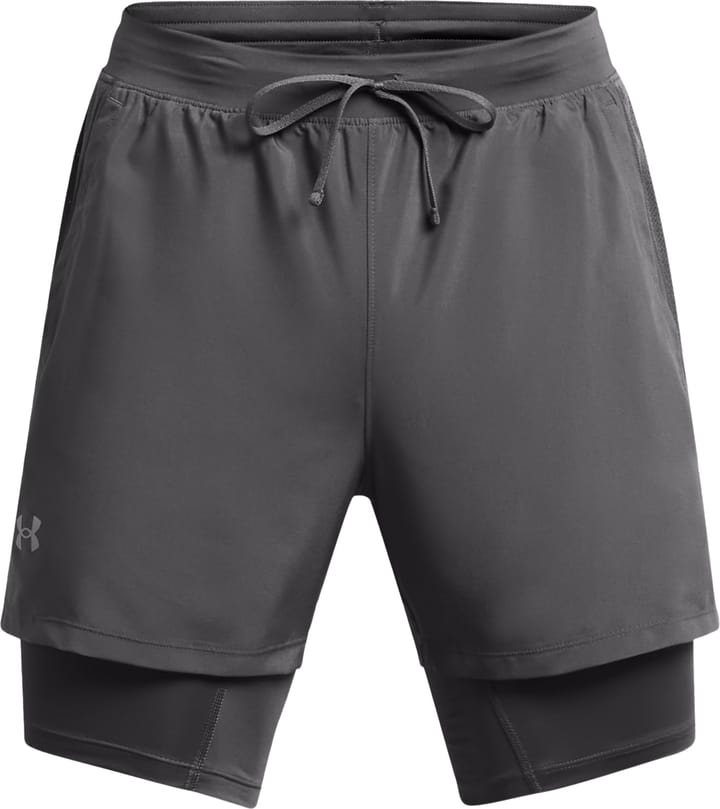 Under Armour Men's UA Launch 5'' 2-In-1 Short Gray Under Armour