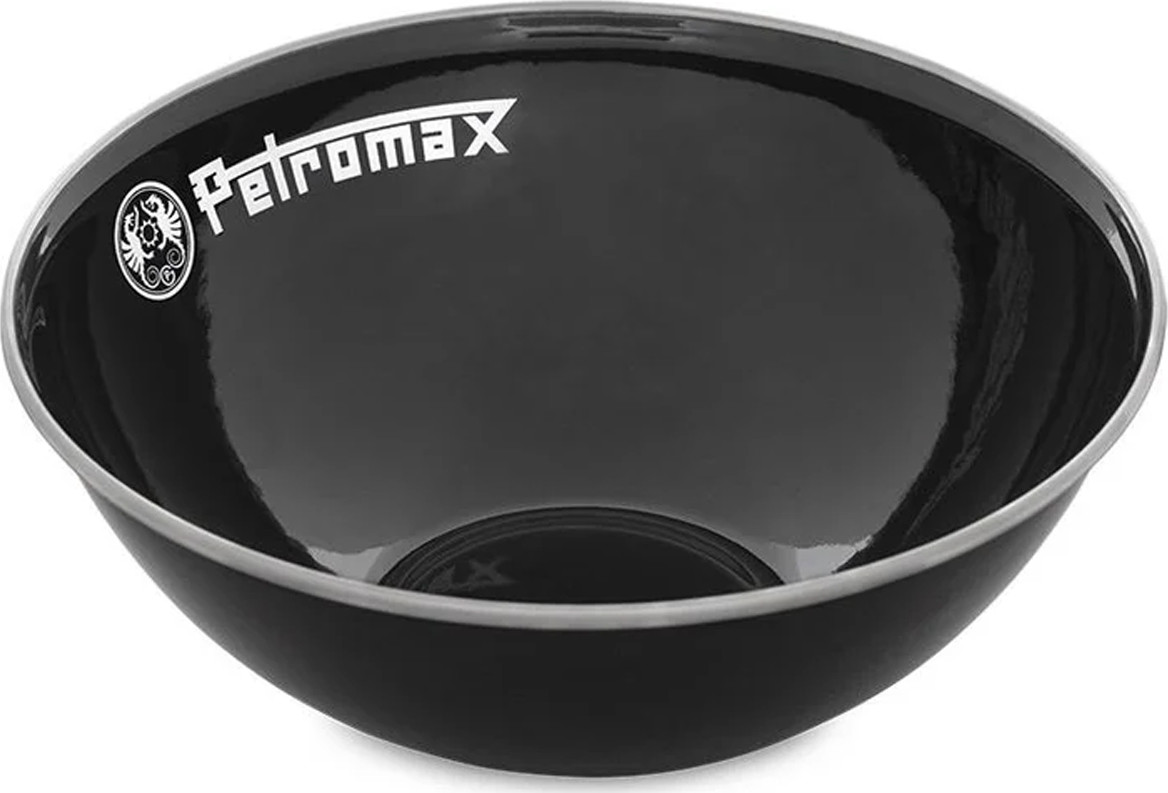 Petromax Enamel Bowls Black 2 Pieces (1 Litre) Black Serveringsutstyr OneSize