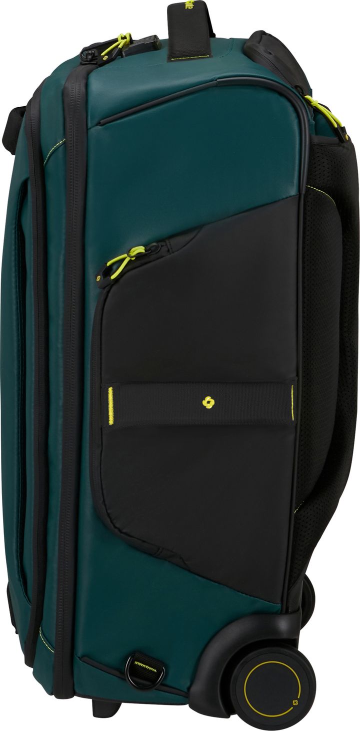 Samsonite Ecodiver Duffle with wheels 55cm backpack Dark Teal/Lime Samsonite
