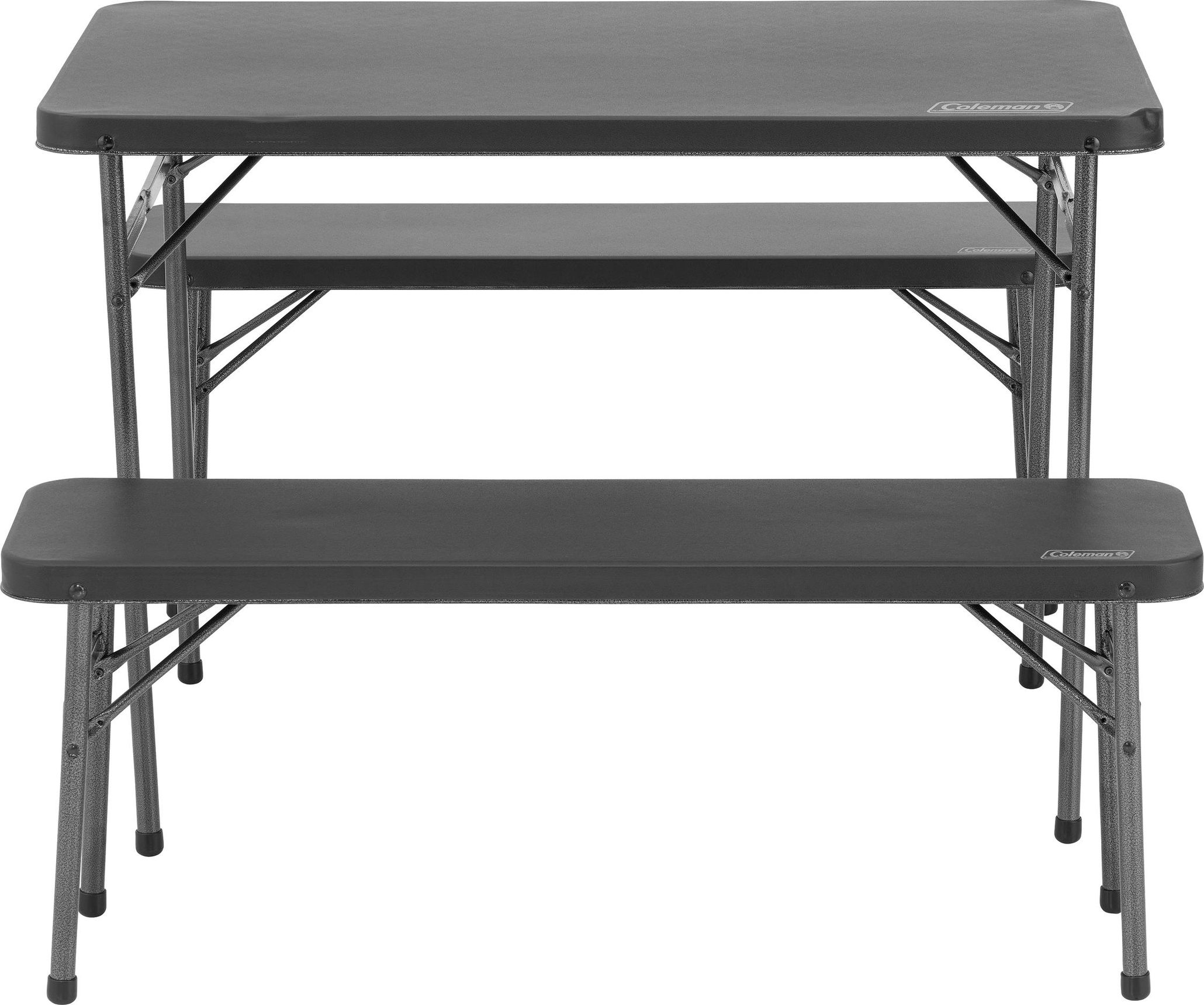 Coleman 4 P Packaway Table & Bench Set Black | Buy Coleman 4 P