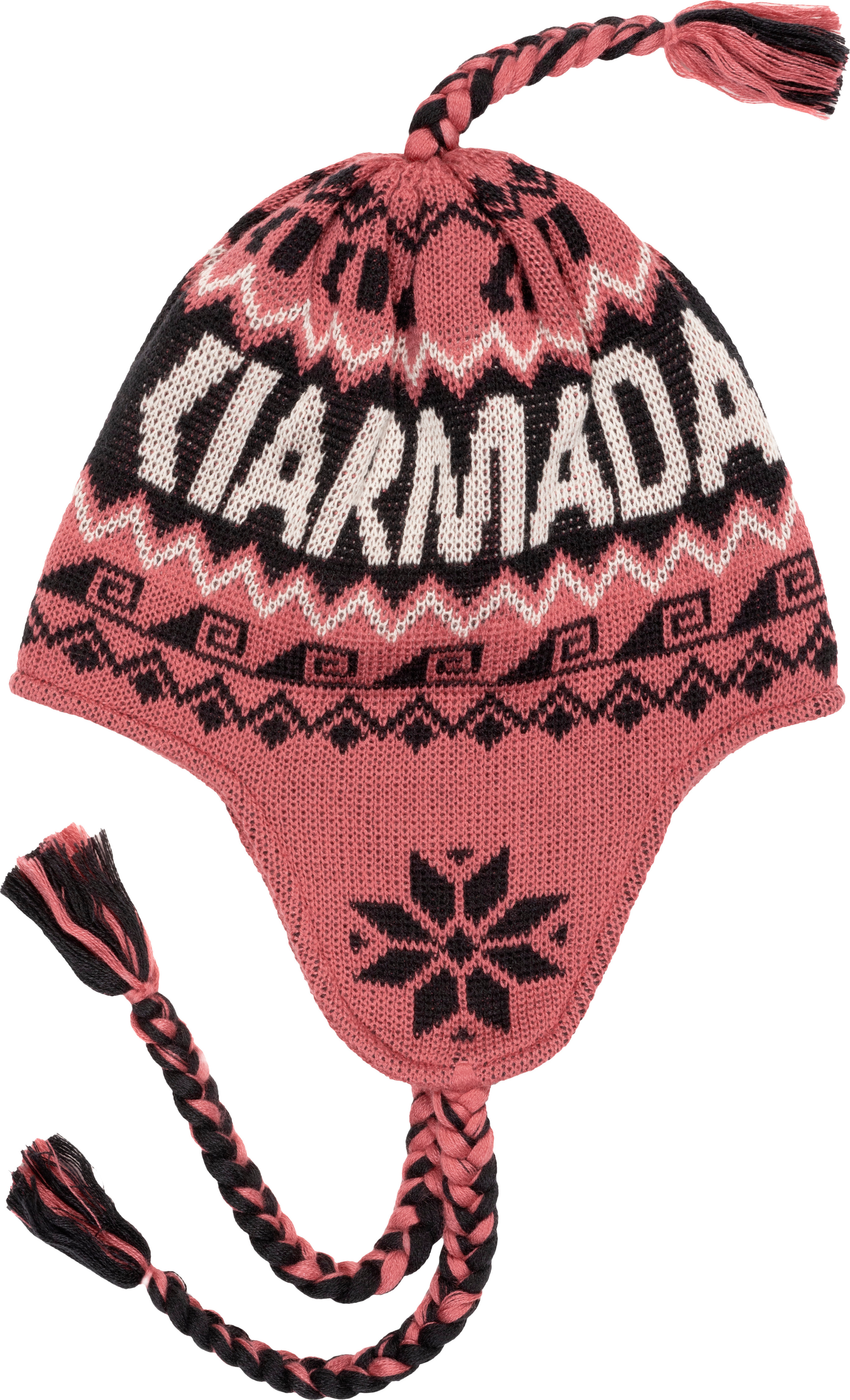 Armada Peruvian Beanie Faded Rose/black/cream