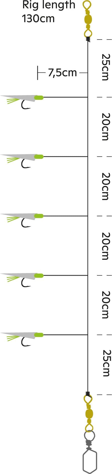 Kinetic Kinetic Sabiki Circle Hook #6 Fishskin/flash Kinetic