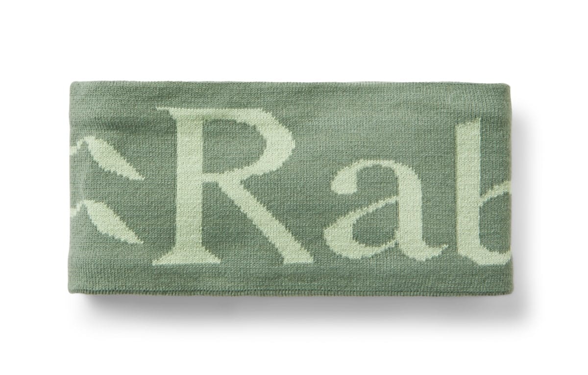 Rab Rab Knitted Logo Headband Dark Fig Green/fig Green