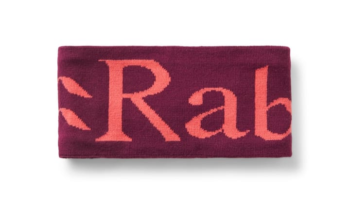 Rab Rab Knitted Logo Headband Mulberry/hibiscus Rab Rab Rab Knitted Logo Headband Mulberry/hibiscus Rab