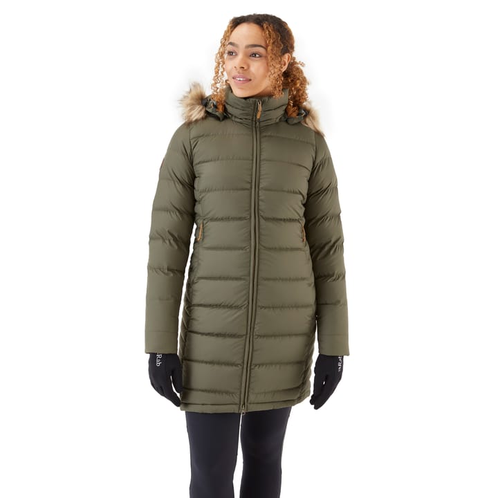 Rab Women's Deep Cover Down Parka Army Rab