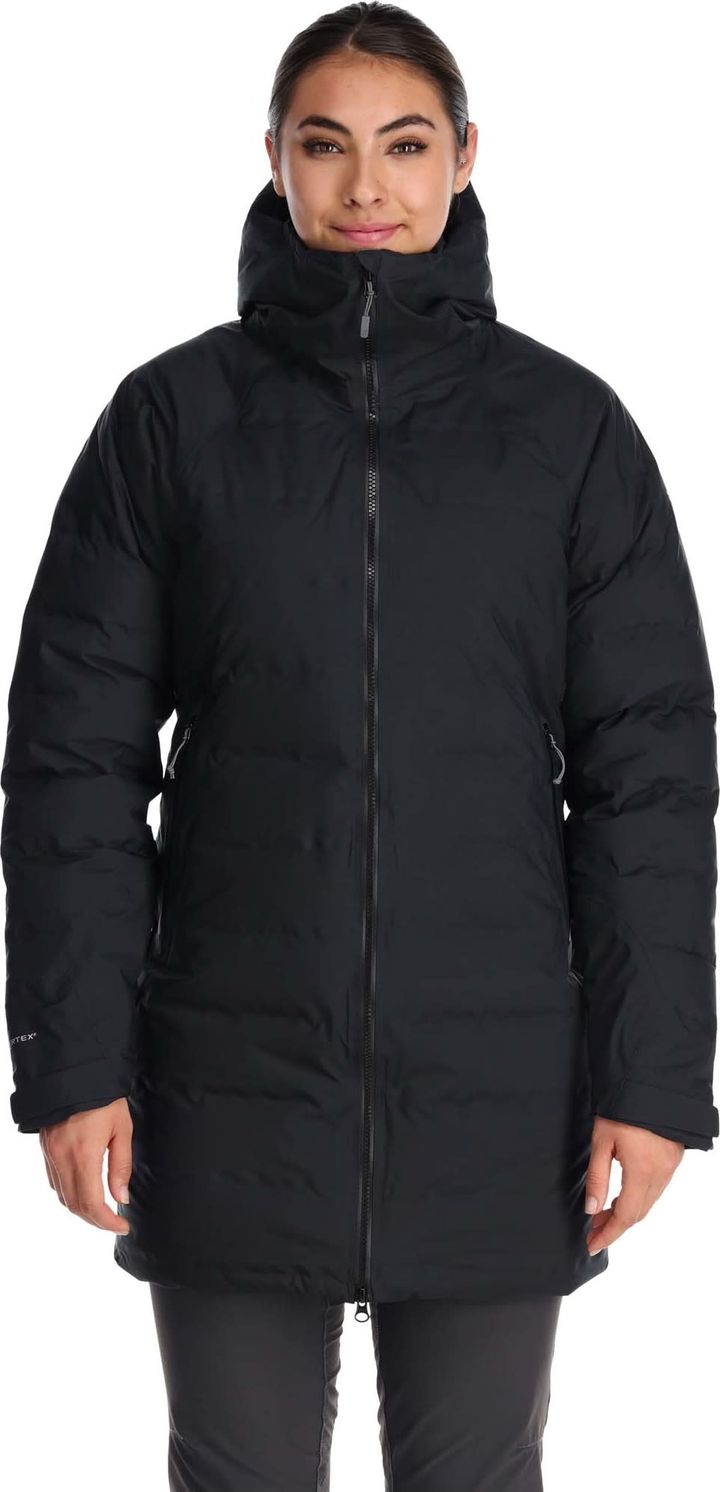 Rab Women's Valiance Waterproof Down Parka Black Rab