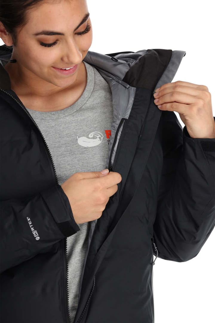 Rab Women's Valiance Waterproof Down Parka Black Rab