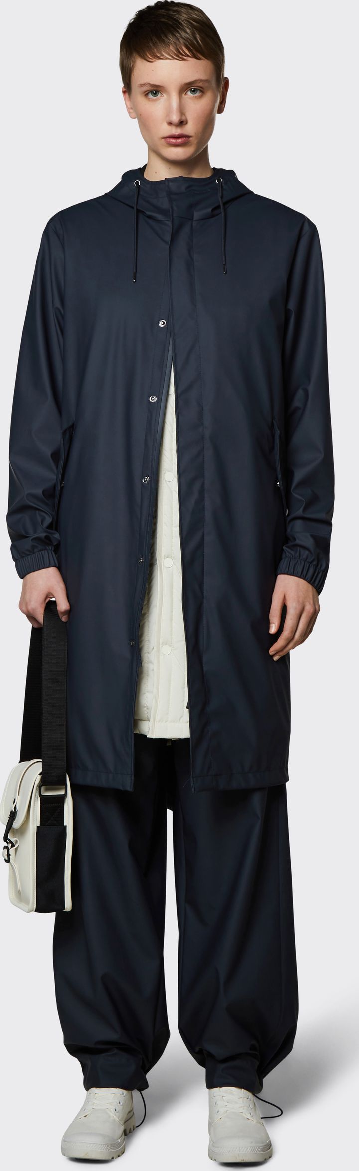 Rains Unisex Fishtail Parka Navy Rains