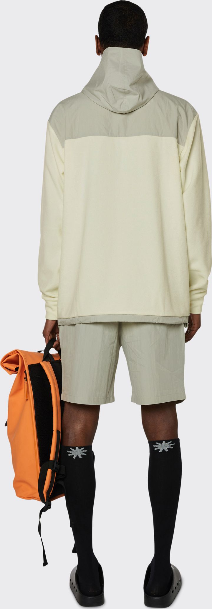 Rains Fleece Hoodie Fossil Rains Rains Fleece Hoodie Fossil Rains