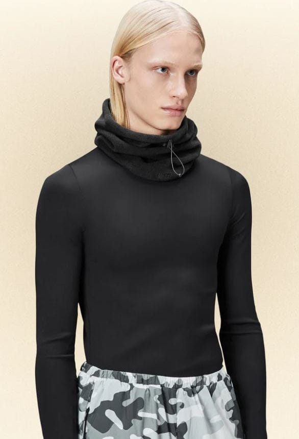 Rains Fleece Tube Scarf T1 Black Rains Rains Fleece Tube Scarf T1 Black Rains
