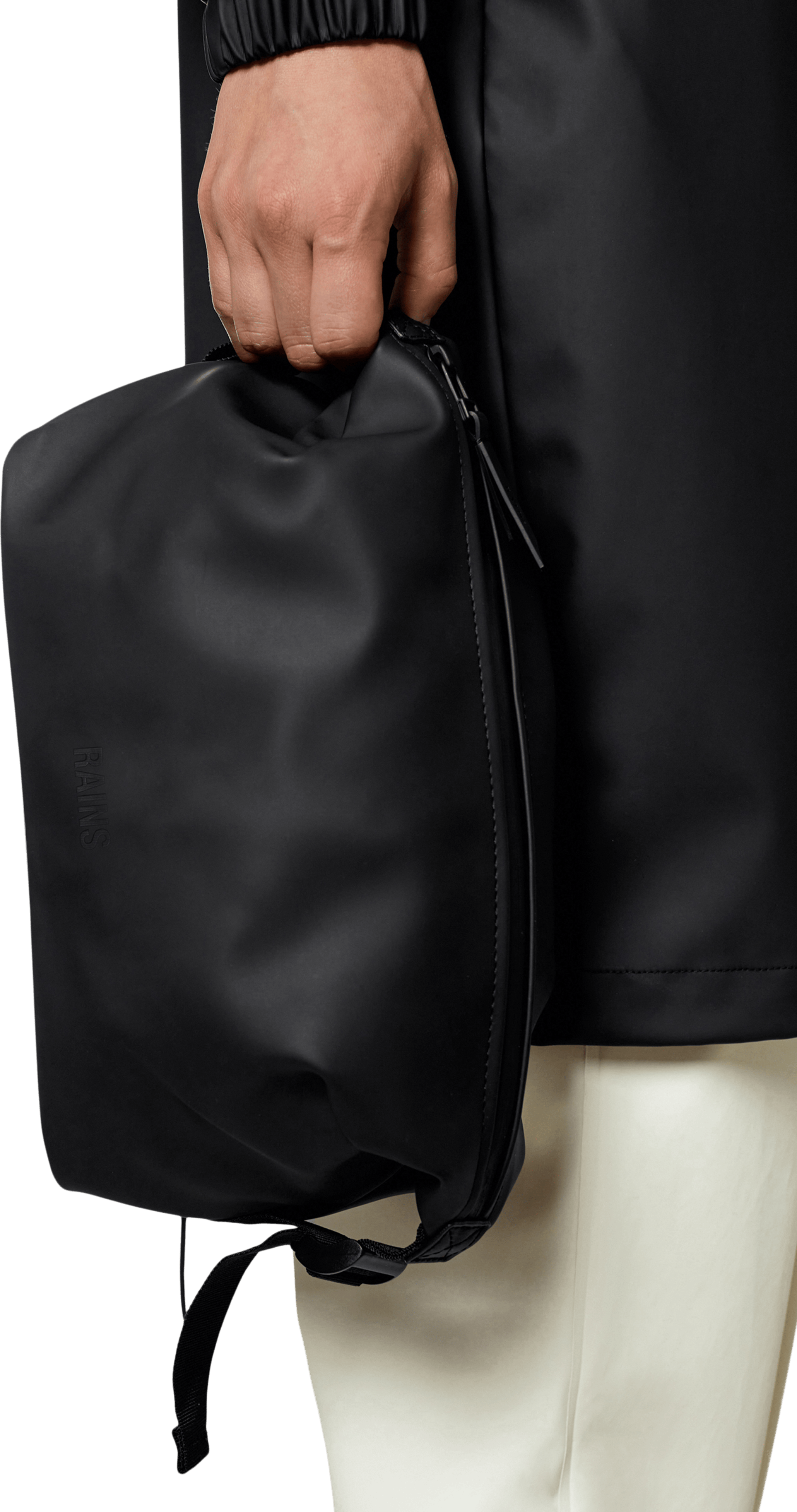 クラッチバッグ RAINS Cosmetic Bag W3 Pouch - RAINS - Synthetic - Black Rains® Cosmetic Bag in Black for €29.90 | 2-Year Warranty