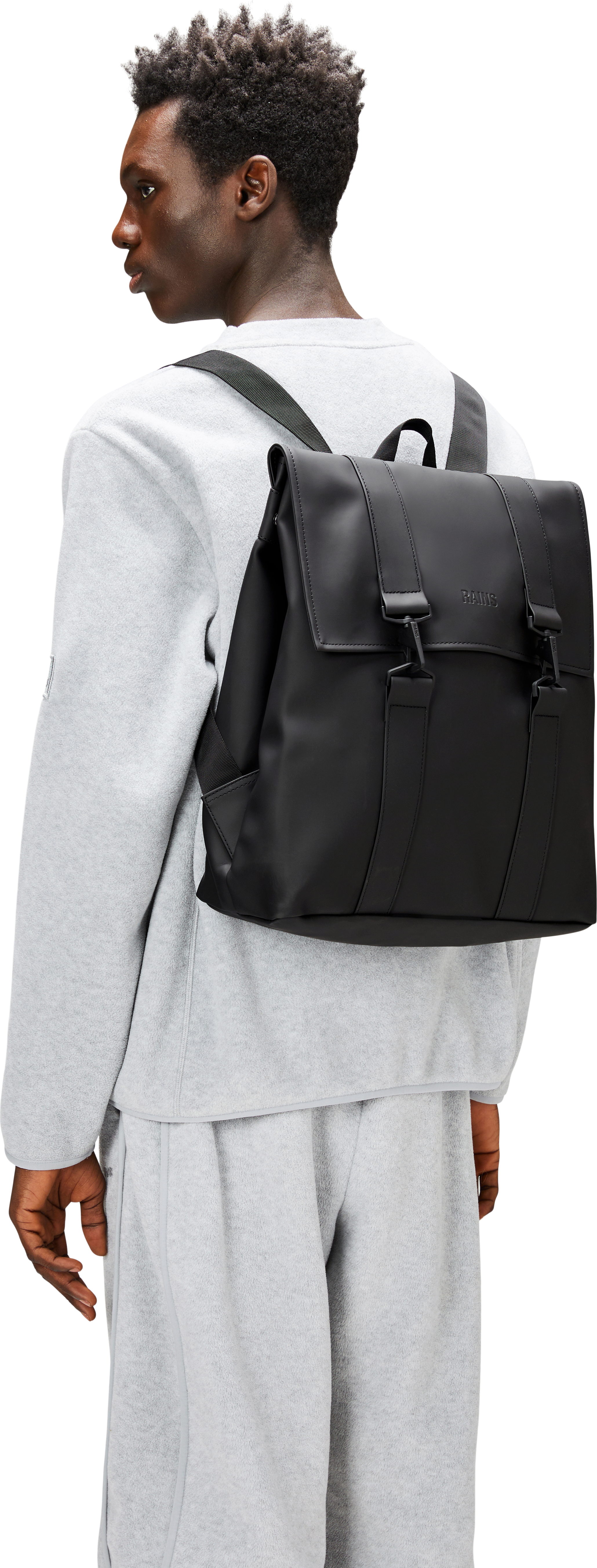 Rains MSN Bag Mini in Black W3 NWT Rains Msn Bag Mini Black RAINS MNS Bag Mini Black M50 main image 4