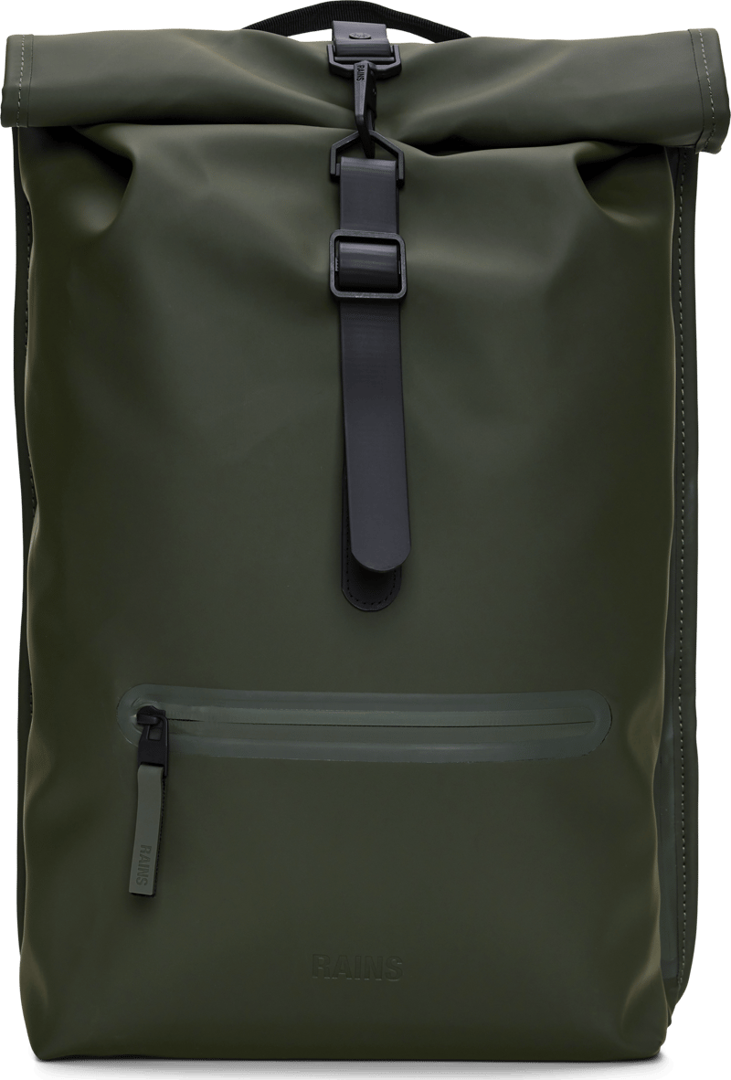 バックパック・リュック Rolltop Rucksack Backpack - Rains - Synthetic - Green Amazon.com: RAINS Rolltop Rucksack -Backpack - Waterproof