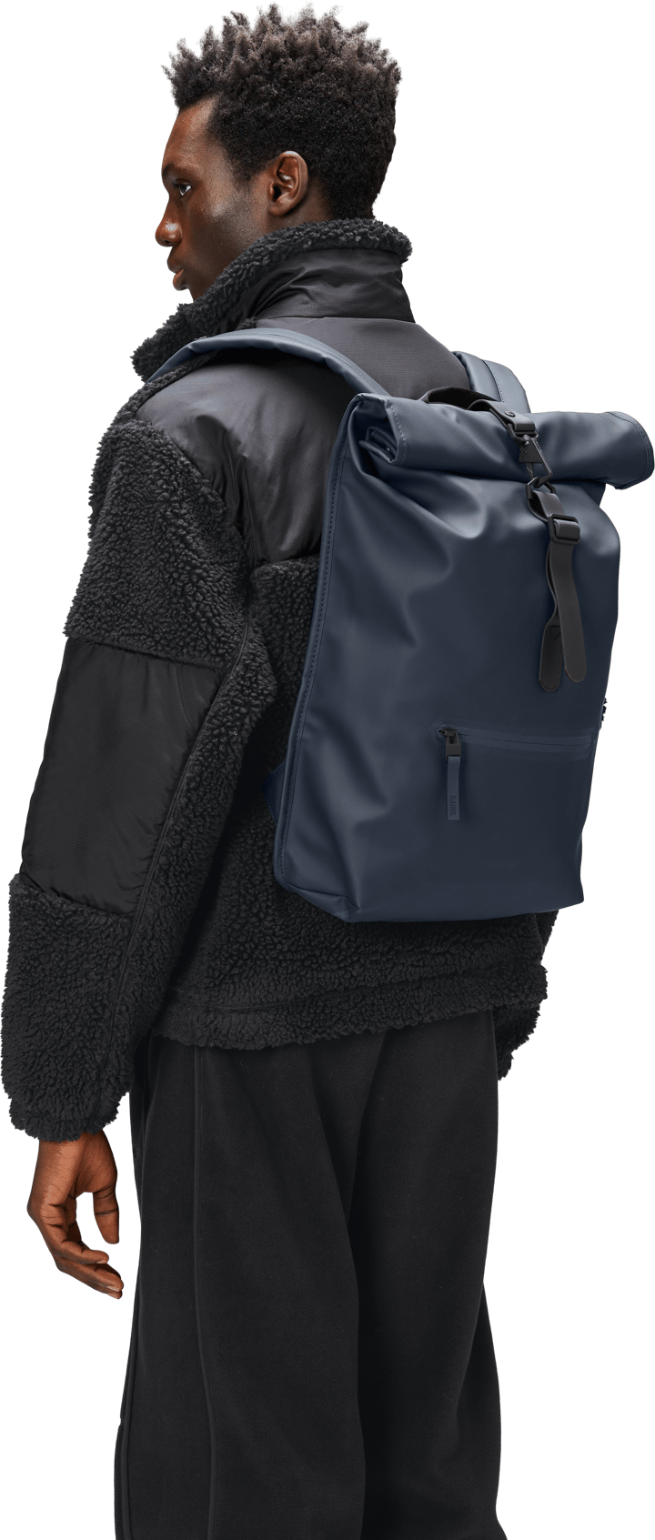 Rolltop Rucksack W3 Navy Rains