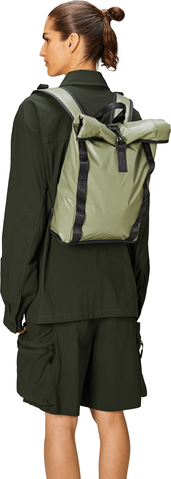 Rains Sibu Rolltop Rucksack Mini W3 Earth Rains