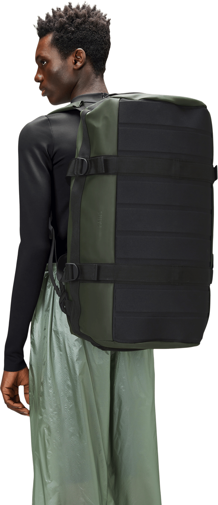 Sac RAINS BORSA TEXEL TECH - 3 Gallons, Nylon étanche, Poche Ordinateur 15", Vert, Unisexe