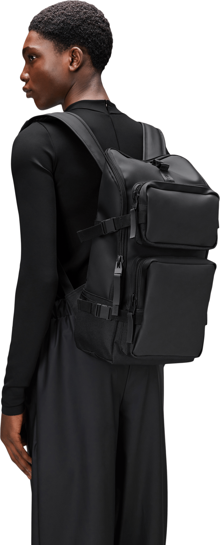 Rains Trail Cargo Backpack W3 Black Rains