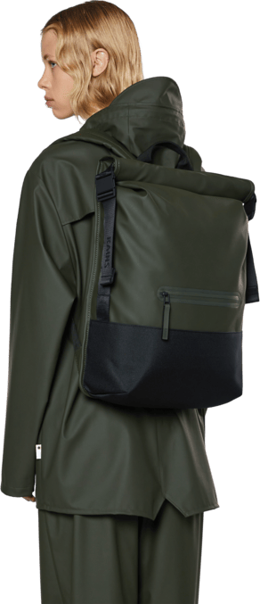 Trail Rolltop Backpack Green Rains