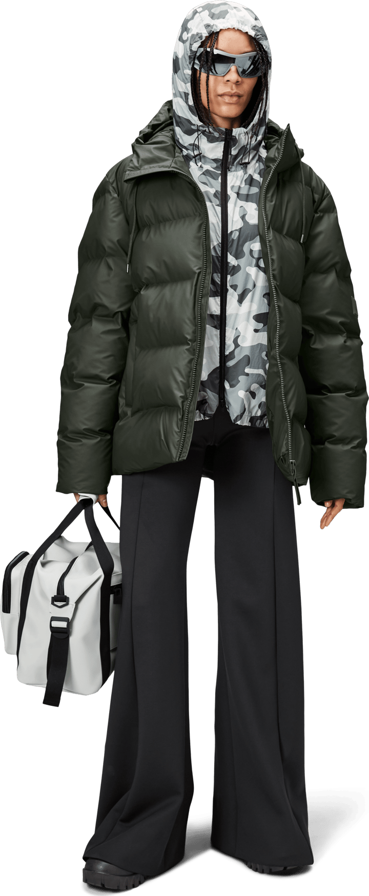 Rains Unisex Alta Puffer Jacket Green Rains