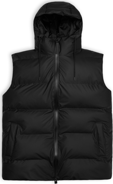 Rains Unisex Alta Puffer Vest Black XS, Black
