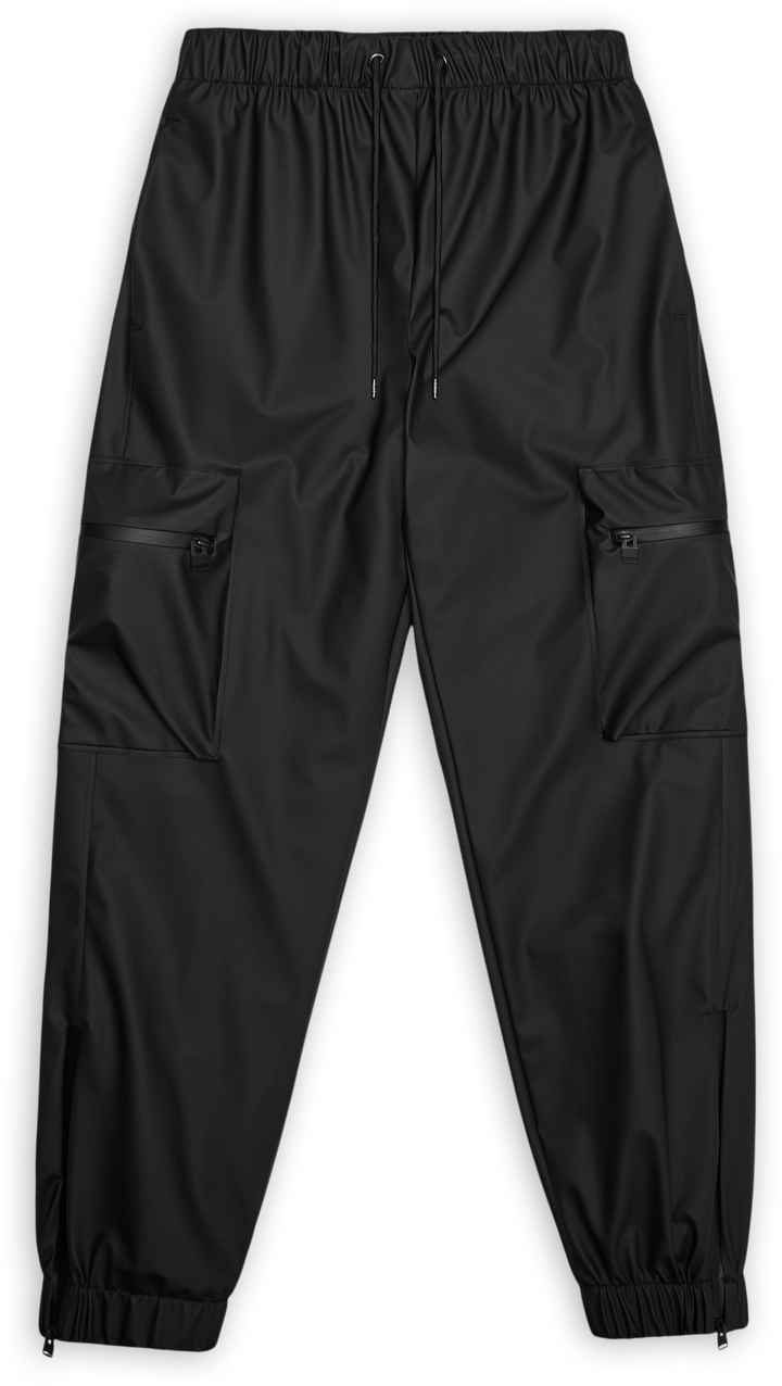 Rains Unisex Cargo Rain Pants Regular W3 Black Rains