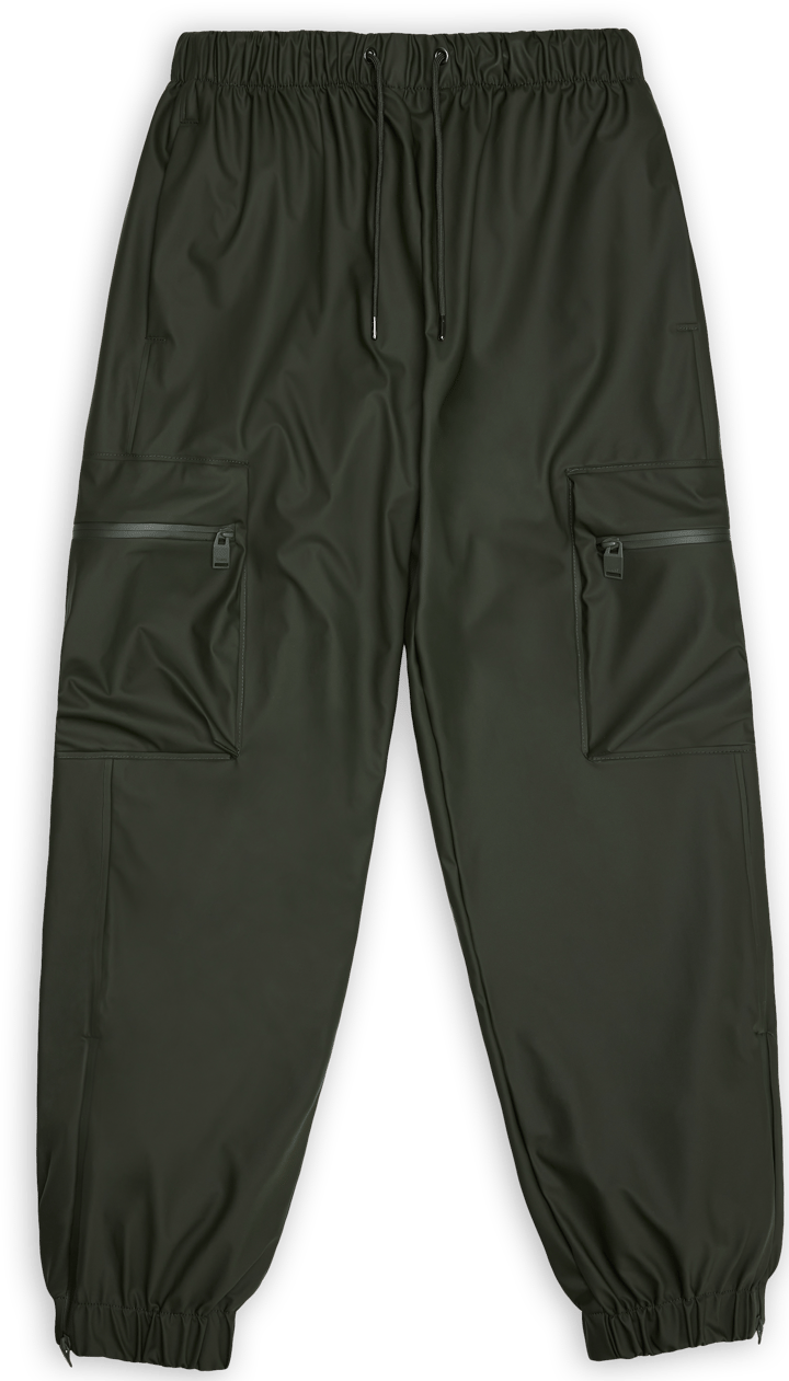 Rains Unisex Cargo Rain Pants Regular W3 Green Rains