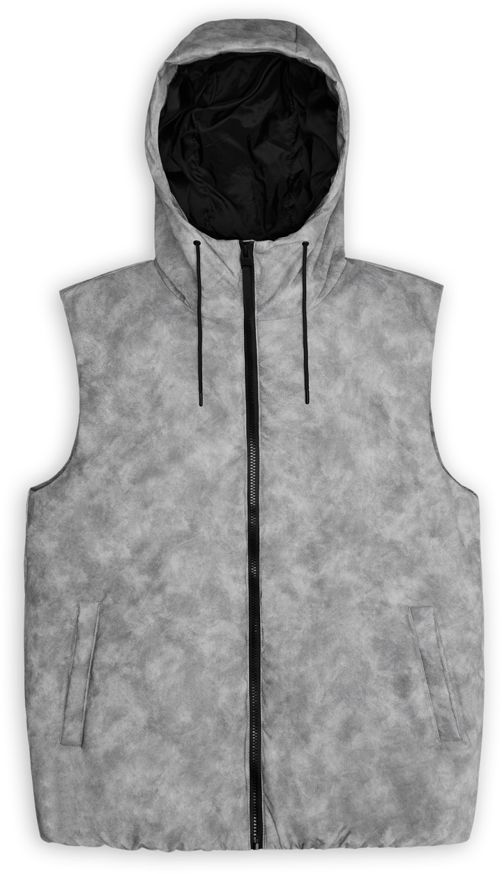 Rains Unisex Lohja Vest W3T1 Distressed Grey Rains