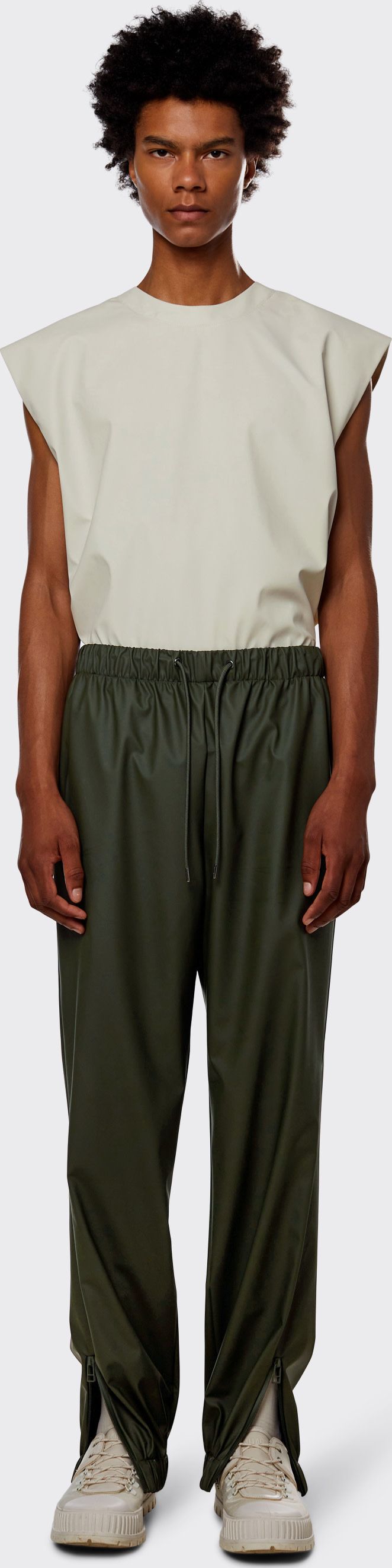 Rains Unisex Pants Regular Green Rains