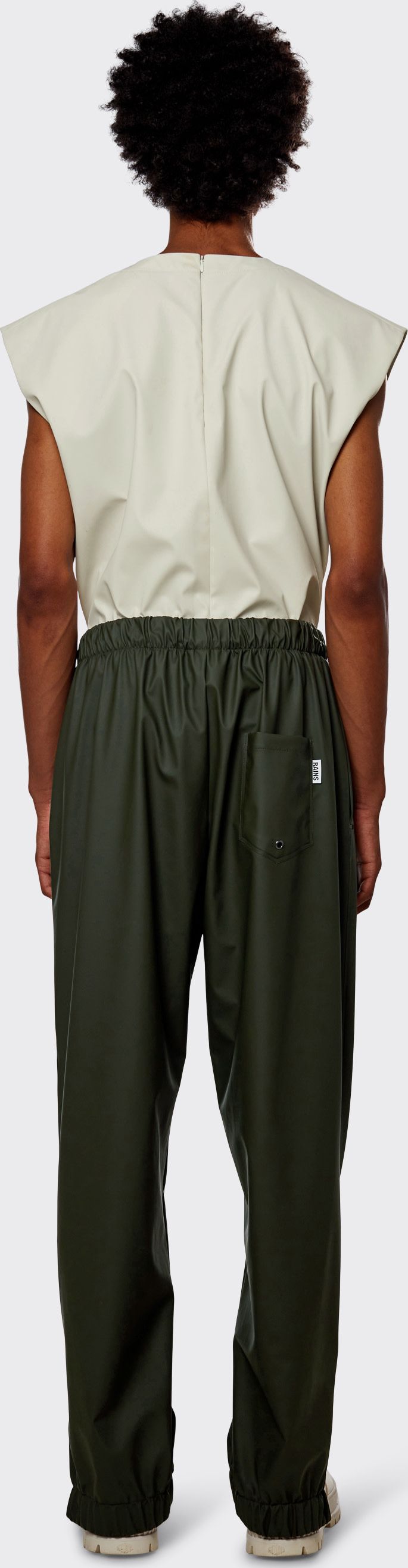 Rains Unisex Pants Regular Green Rains