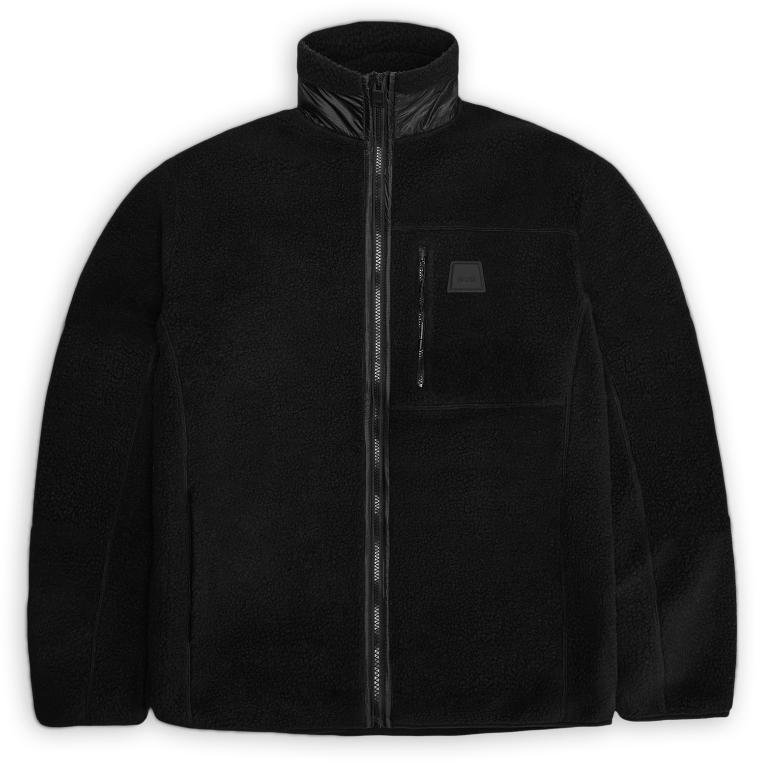 Rains Unisex Yermo Fleece Jacket T1 Black