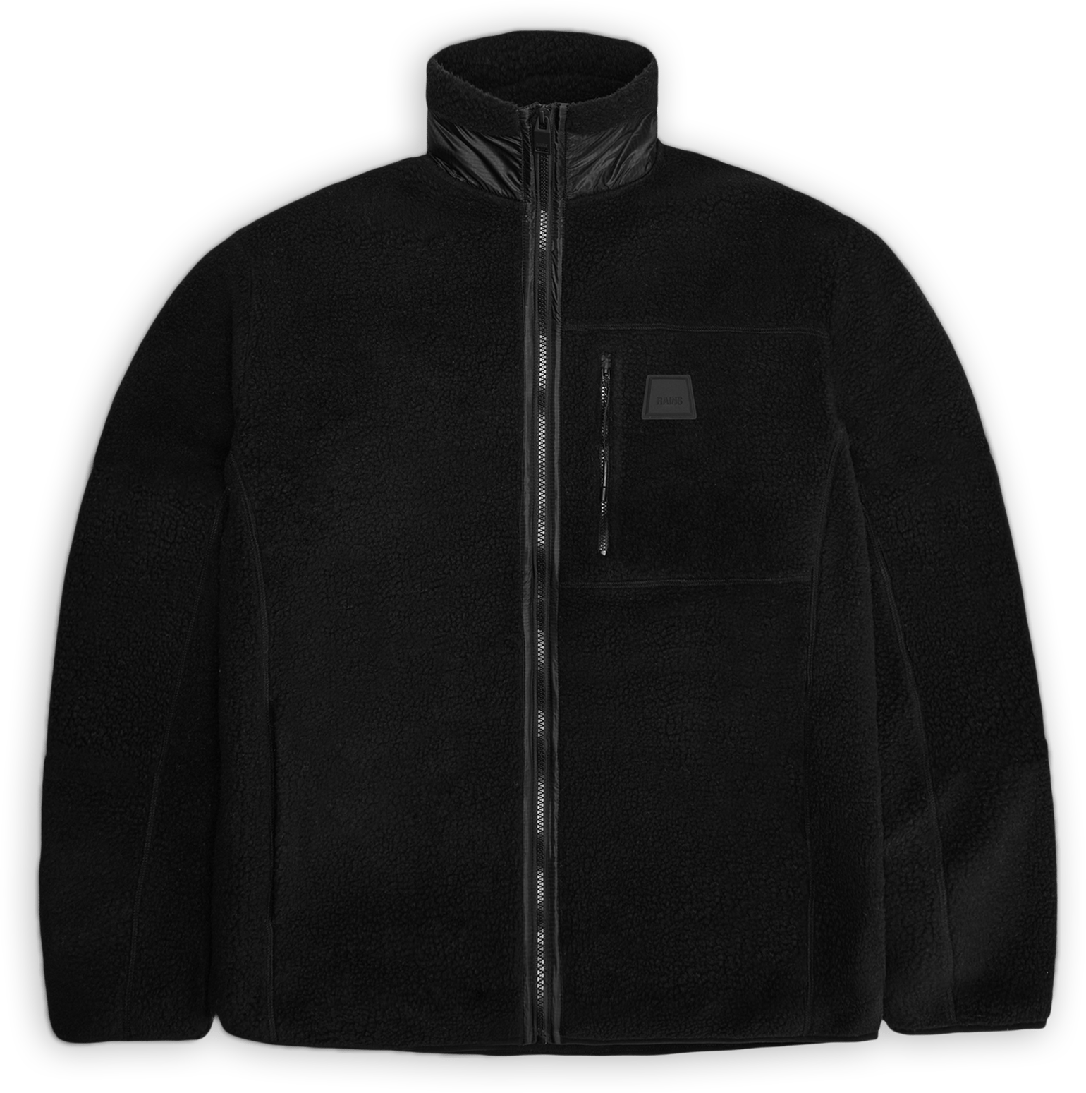 Rains Unisex Yermo Fleece Jacket T1 Black
