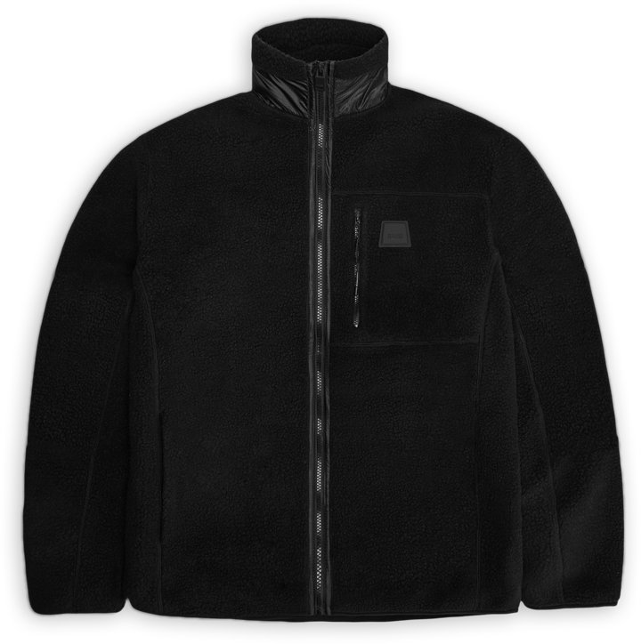 Rains Unisex Yermo Fleece Jacket T1 Black Rains