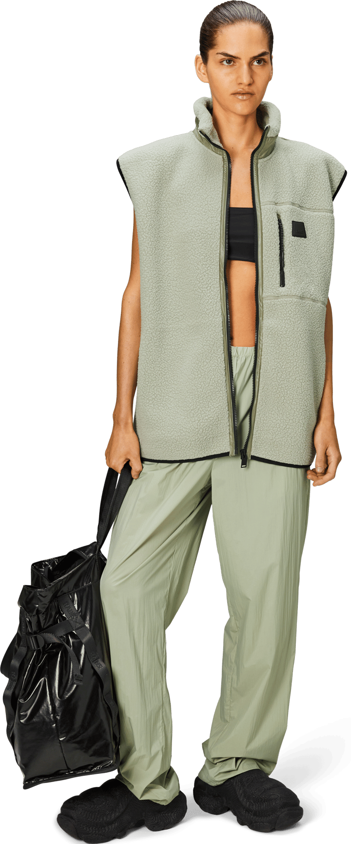 Rains Unisex Yermo Fleece Vest T1 Earth Rains