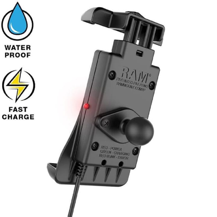 RAM Mounts Ram Quick-Grip Wireless Charging Holder Vanntett Trådløs Lader Til Telefoner RAM Mounts