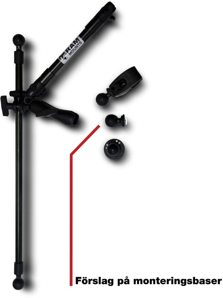 RAM Mounts Ram Kayak 360 Live Pole Mount Justerbart Feste Til Live-Givere C-Kule RAM Mounts RAM Mounts Ram Kayak 360 Live Pole Mount Justerbart Feste Til Live-Givere C-Kule RAM Mounts