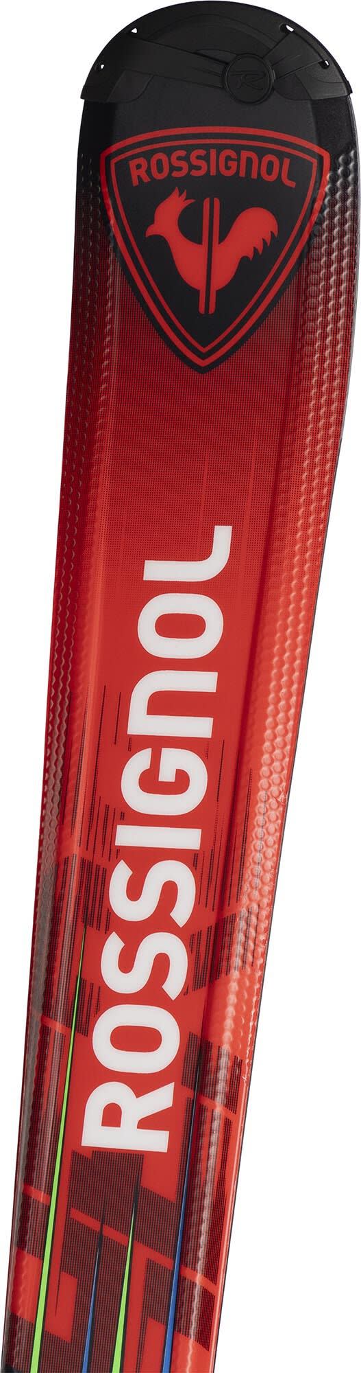 Rossignol Kids' On Piste Skis Hero JR 130-150 + Xpress JR Red/Black Rossignol