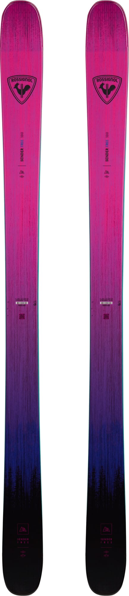Rossignol Sender Free 100 Skis Open Pink/Purple Rossignol