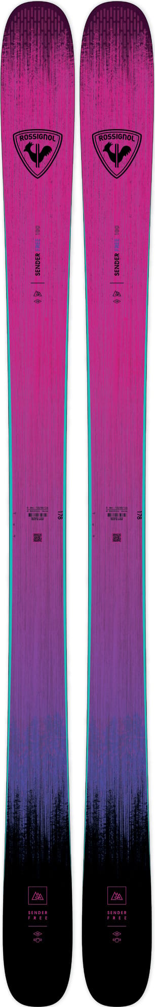 Rossignol Sender Free 100 Skis Open Pink/Purple Rossignol