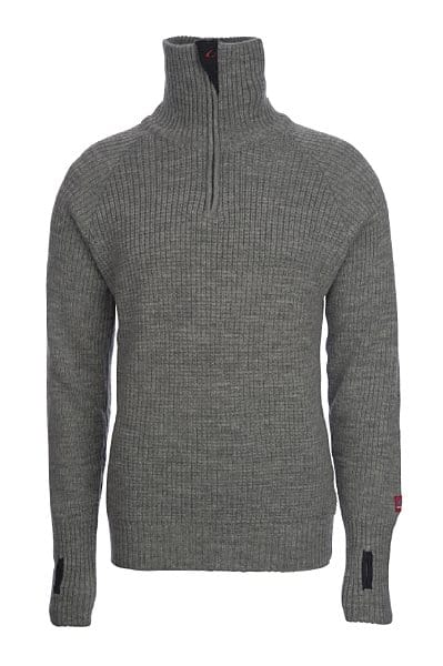 Ulvang Unisex Rav Sweater With Zip Grey Melange