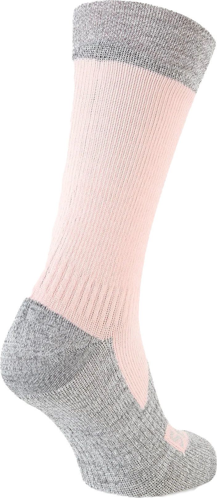 Sealskinz Raynham Waterproof All Weather Mid Length Sock Pink Sealskinz