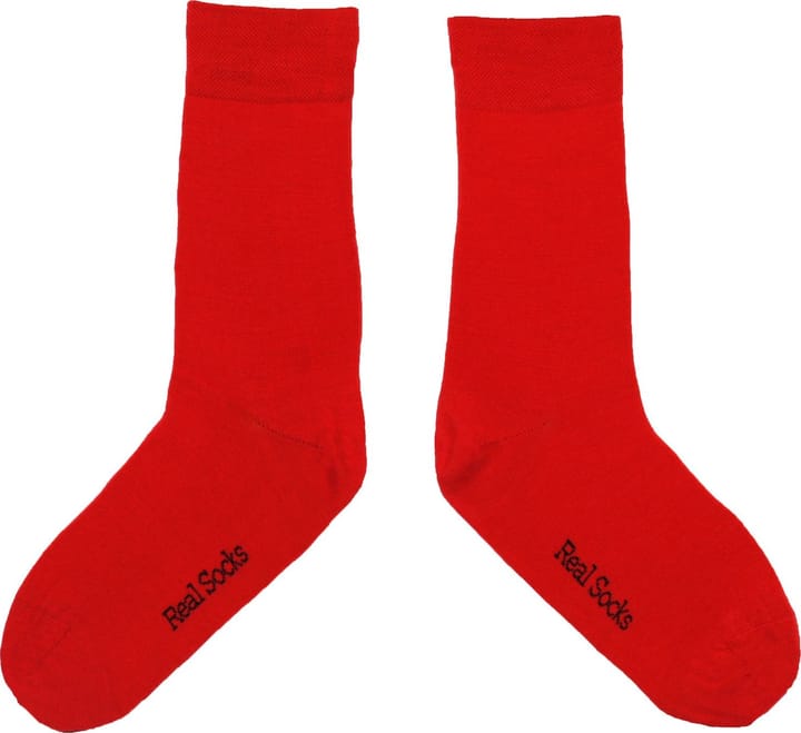 Real Socks Burning Chilli Basic Red Real Socks