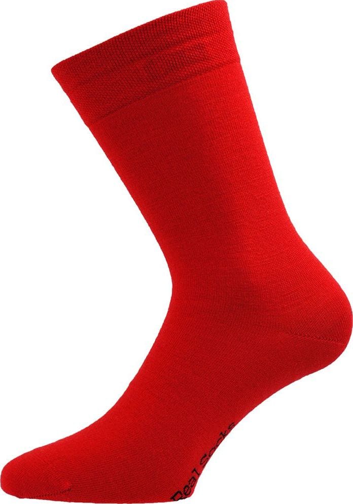 Real Socks Burning Chilli Basic Red Real Socks