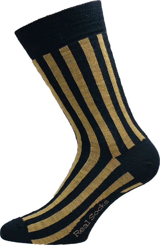 Lightning Strike Yellow/Black Real Socks