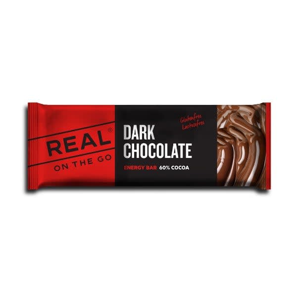 Real Turmat Energy Chocolate 50 Gr Sort og rød