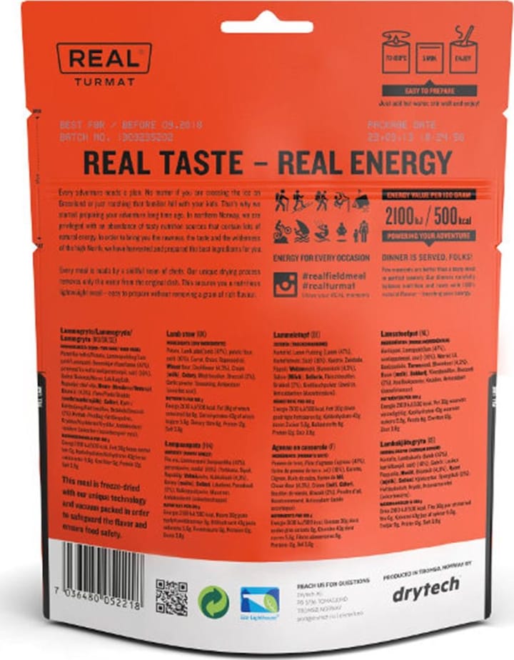 Real Turmat Viltgryte 500g Real Turmat Real Turmat Viltgryte 500g Real Turmat